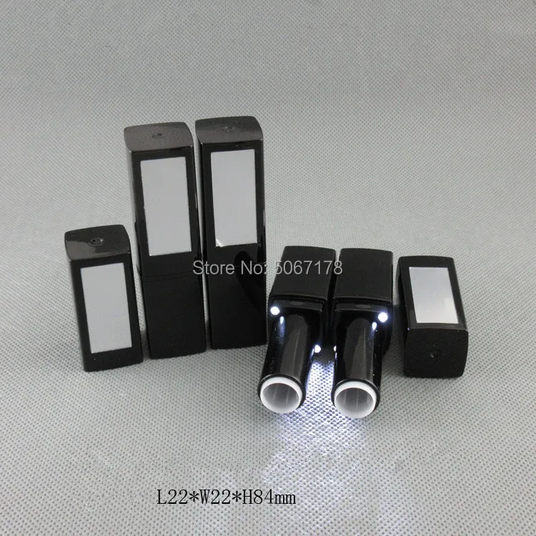 10/30/50 stücke 12,1mm LED Lippenstift DIY Lip Balm Rohr Mit Spiegel Leere Nachfüllbare Flasche container Kosmetische Werkzeuge Zubehör