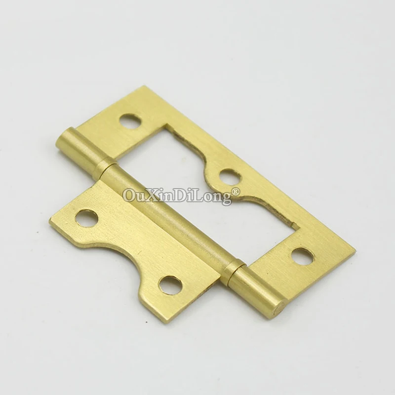 Brand New 4PCS Solid Brass Sub Mother Furniture Hinges 2.5'' Cupboard Wardrobe Closet Dresser Cabinet Door Hinges with Screws