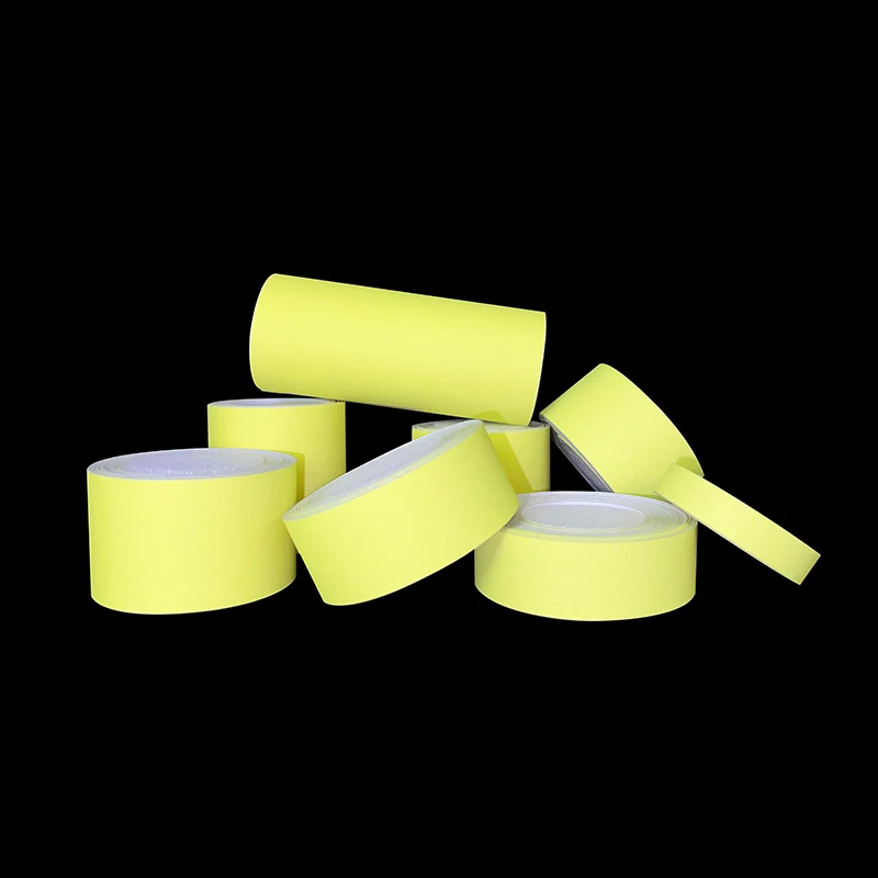 Roadstar Fluorescent Yellow Self-Adhesive Reflective Fabric Warning Tape Stick on Car Clothes Bag DIY Cutting Road Safety