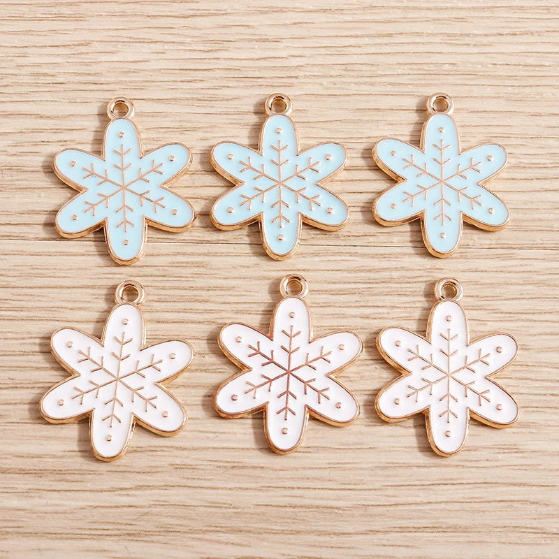 10pcs Cute Enamel Christmas Charms for Jewelry Making Santa Claus Tree Deer Bell Glove Snowflake Pendants for Necklaces Earrings