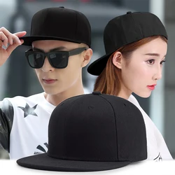 high quality Man Back seal Baseball Caps Adult Flat Peak Hip Hop Fitted Hat Men Women Large Size Snapback Cap