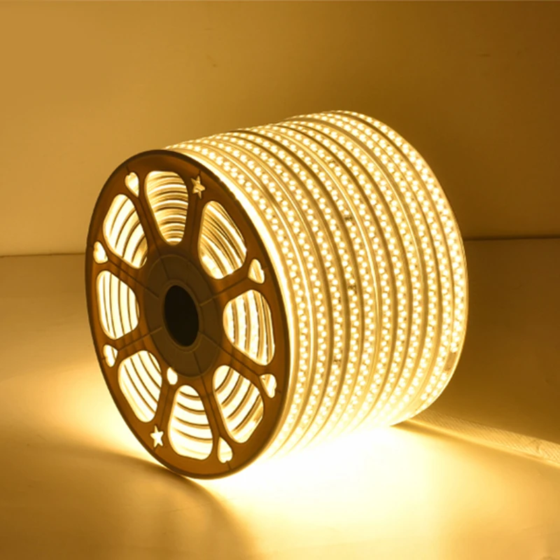 

180LEDs/m LED Strip 5730 5630 EU UK 220V US 110V Waterproof LED Tape Rope Super Bright Flexible Light Lamp White Warm White