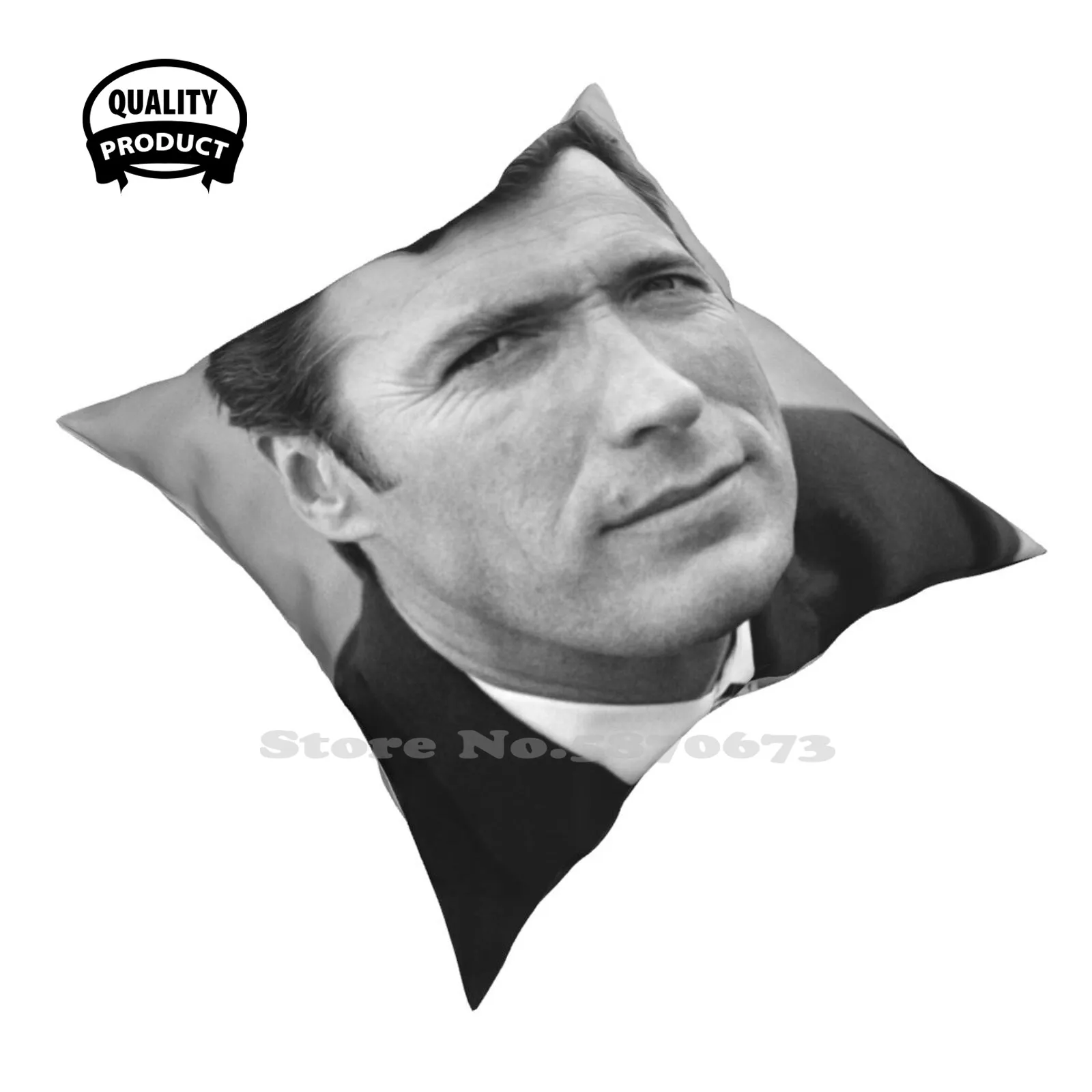 Clint Eastwood As A Young Man Home Sofa Car Waist Throw Pillowcase Clint Eastwood Young Retro Oscars Actor Movie Mystic River