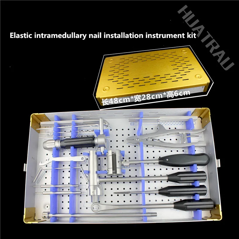 Medical small animal orthopedic equipment elastic intramedullary nail installation instrument set intramedullary needle surgical