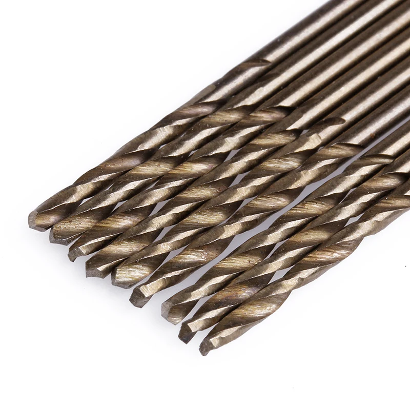 10Pcs 1.5mm M35 codolo tondo hss-co cobalto punta elicoidale punta elicoidale trasporto di goccia