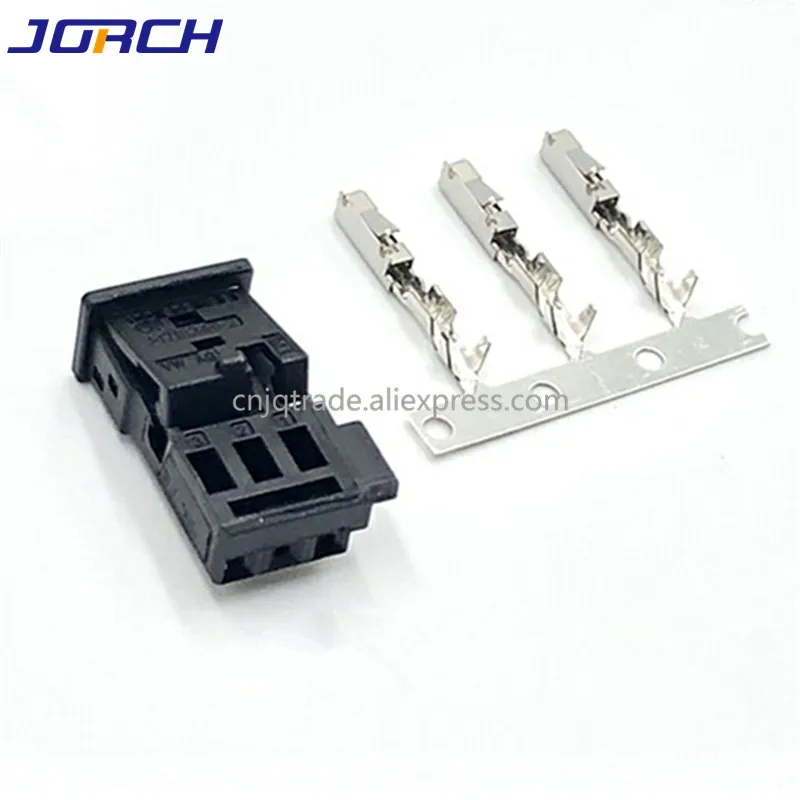 5 zestaw 3 Pin 1-968700-1 1355620-1 Auto Stereo złącze głośnik samochodowy wtyczka Treble Plug czujnik deszczu gniazdo dla VW BMW