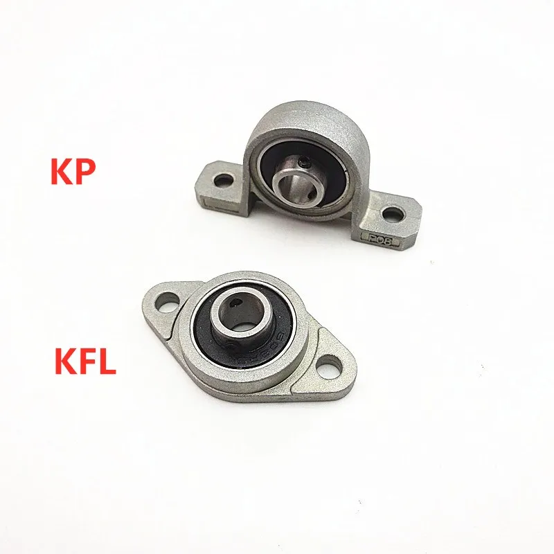 4pcs Kp08 Kfl08 Kfl000 Kp Bearing Insert Shaft Support Spherical Roller Zinc Alloy Mounted Bearings Pillow Block Housing