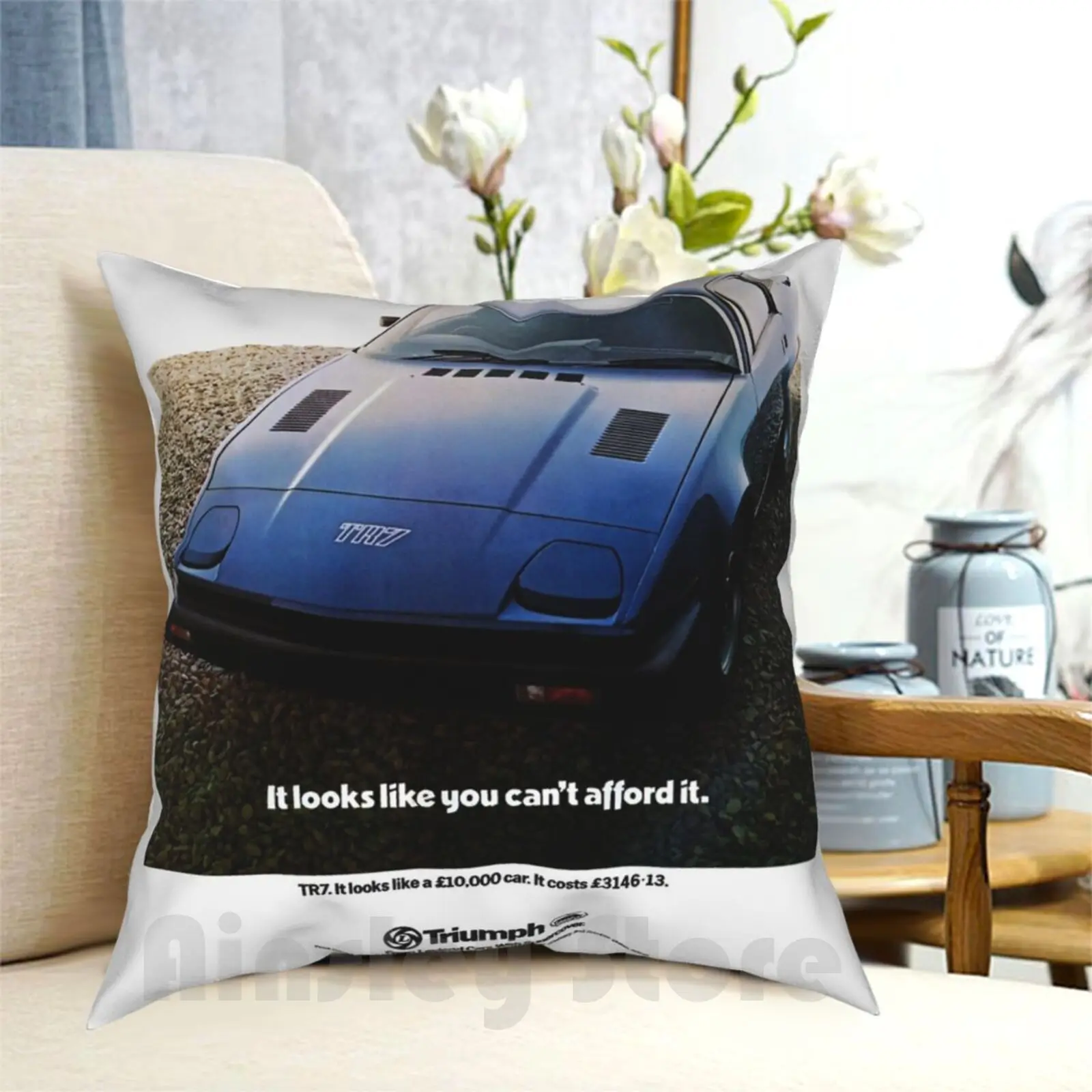 

Tr7 Pillow Case Printed Home Soft DIY Pillow Cover Tr7 Coupe Tr4 Tr5 Tr6 Tr8 British Leyland Bl Austin Rover British Sports