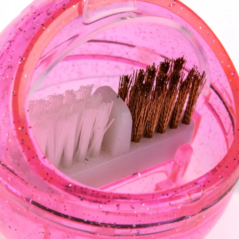 Brocas para arte em unhas, limpador de brocas, caixa de escova de unha para máquina elétrica de manicure, ferramenta portátil de limpeza, 1 peça