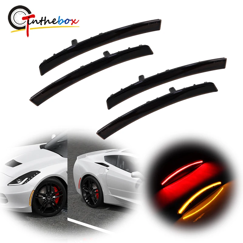 

Car Front Rear LED Side Marker Light Fit for Corvette C7 2014-2019 Professional Auto Parts