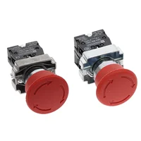 Interruptor de botón de parada de emergencia con cabeza de hongo rojo XB2, 22mm, 10A/415V, XB2-542, XB2-545