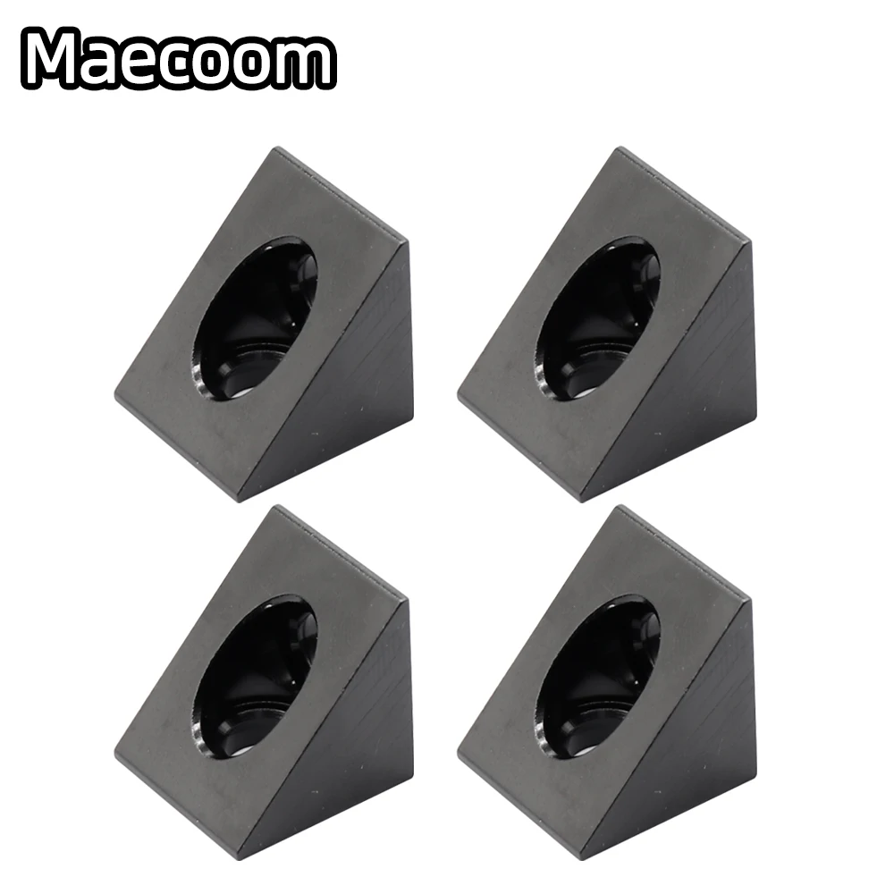 10/20pcs 2020 Aluminum Block Cube Prism Connector Wheel Regulator Corner V-slot Three Way Connector 90 degree Angle