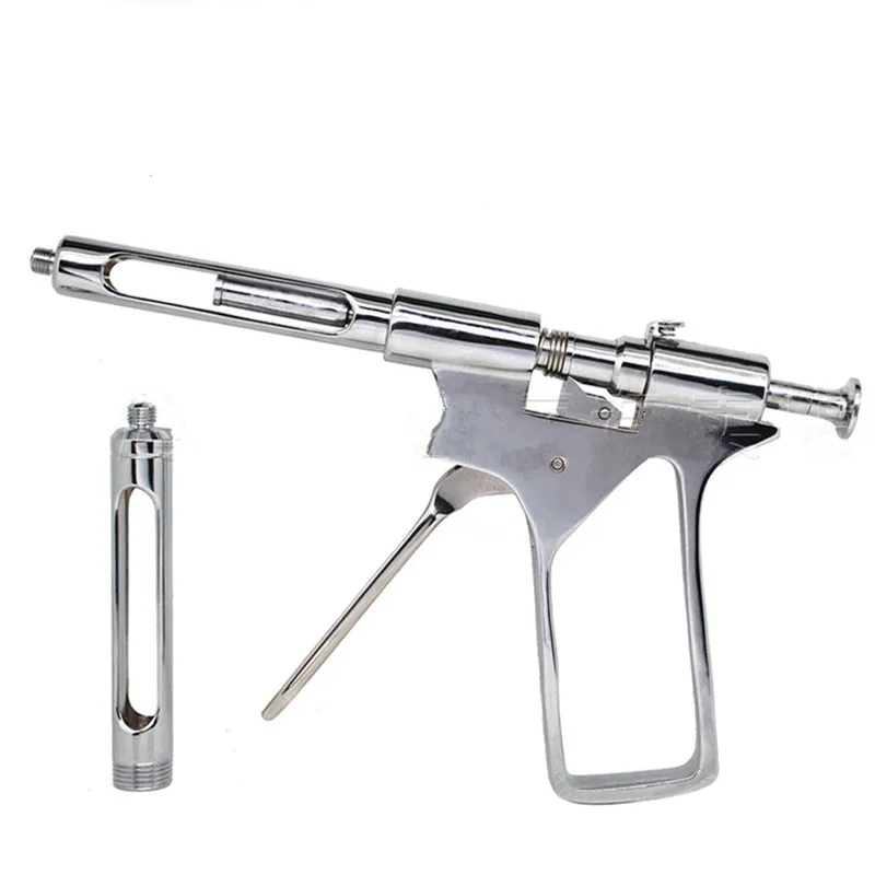 1Pc Dental Gun strzykawka ze stali nierdzewnej ilościowa prasa typ strzykawka chirurgia stomatologiczna Instrument 1.8ml Dental Surgery narzędzie