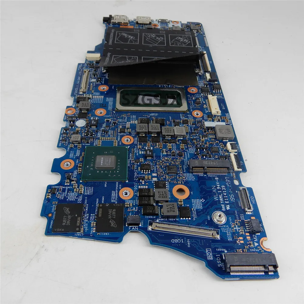 for DELL 19709-SC notebook computer motherboard 19709-SC  I7-10510 CPU N17S-G0-A1 CN L51D14 100% running well