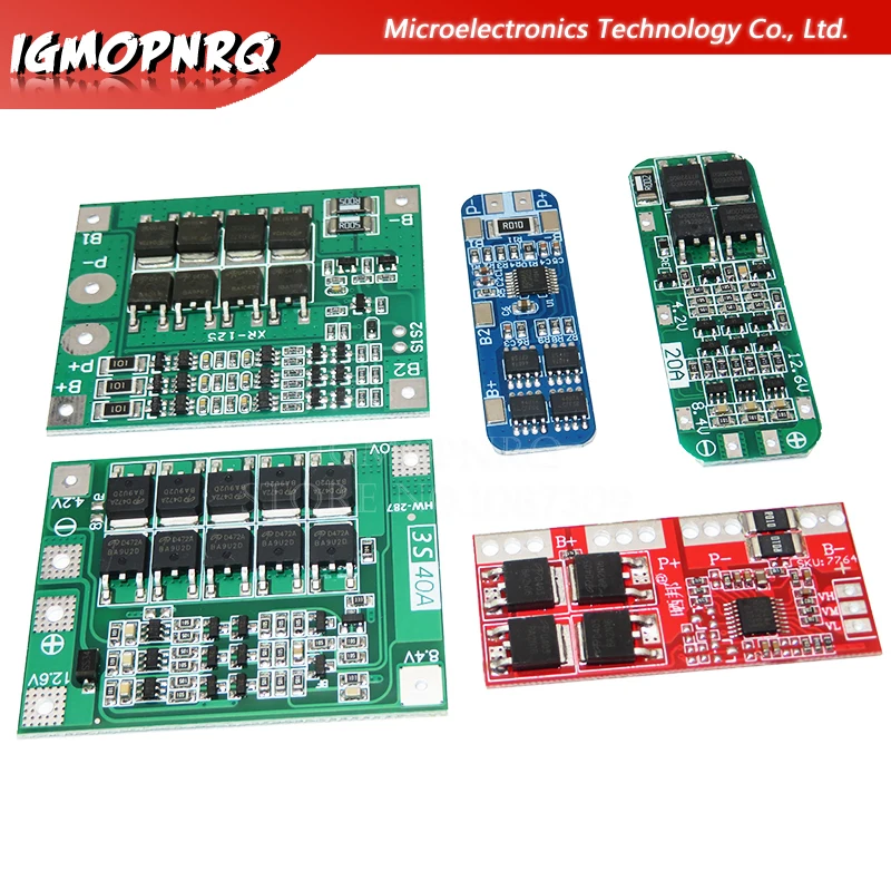 3S 10A 20A 25A 30A 40A Li-ion Lithium Battery 18650 Charger PCB BMS Protection Board For Drill Motor Lipo Cell Module