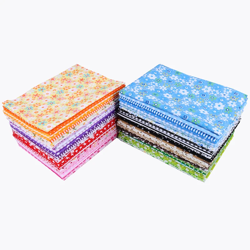 Nanchuang Thin Cotton Fabric Patchwork For DIY Handmade Sewing Scrapbook Cloth For Quilt Needlework Pattern 25x25m 7Pcs/Lot