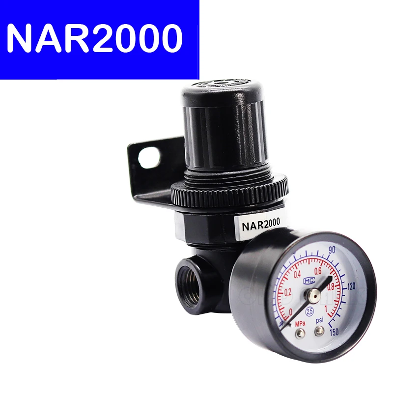 

NAR2000 Pneumatic Pipeline Air Pressure Regulator Reducing Regulating Valve