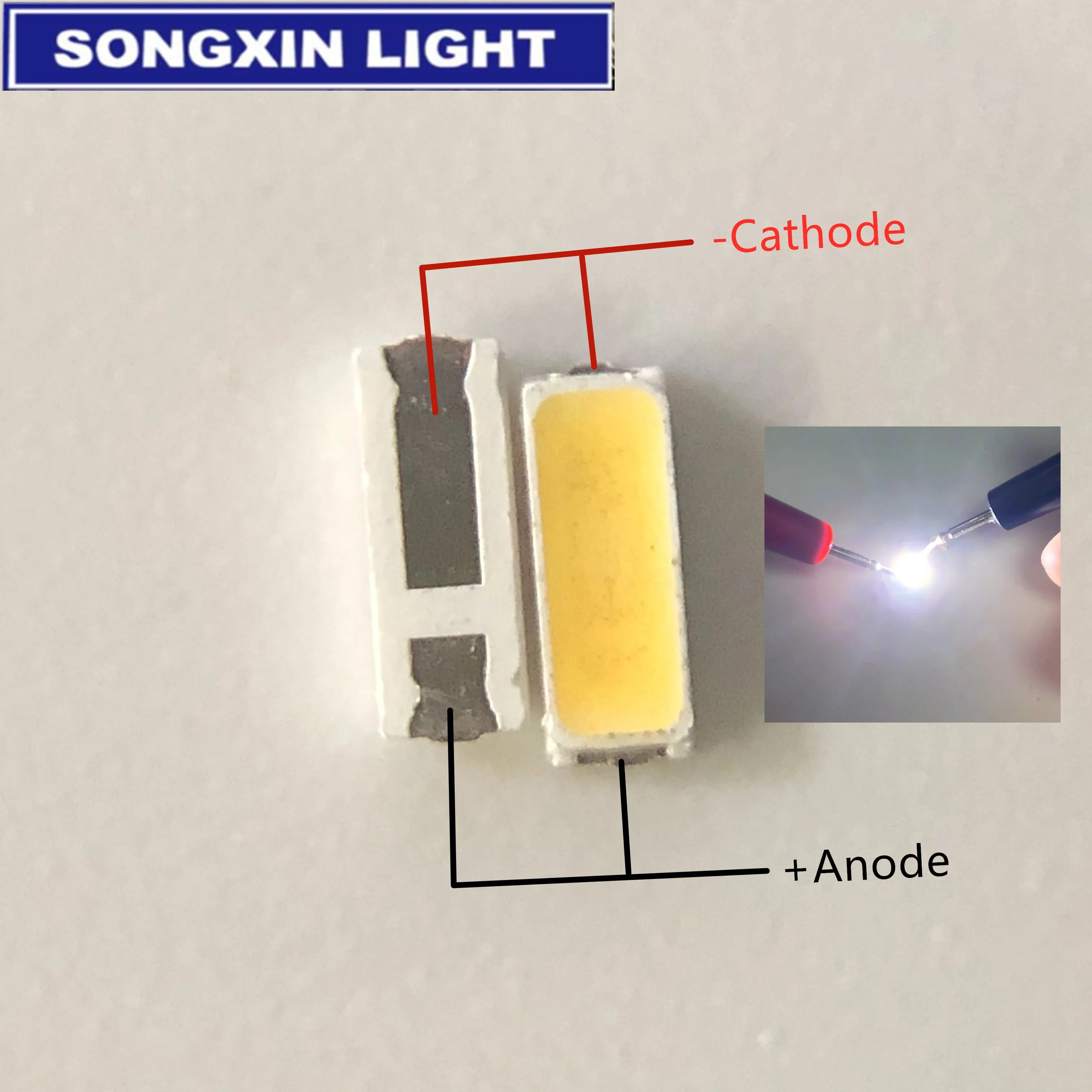 50pcs JUFEI 4014 LED 100 pcs Backlight Middle Power LED 0.5W 3V 4014 Cool white LCD Backlight for TV TV Application