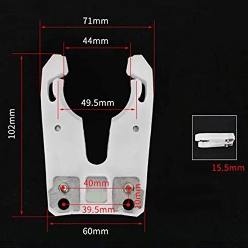 공구 홀더 클램프 아이언 및 ABS 방염 고무 클로, ISO30, HLZS-5PCS/로트