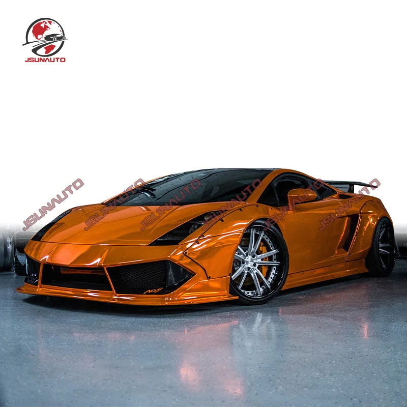 

Fiberglass Car Bumper LP550 Facelift LB Style Front Bumper Lip Rear Spoiler For Gallardo LP560 Wide Fender Body Kit