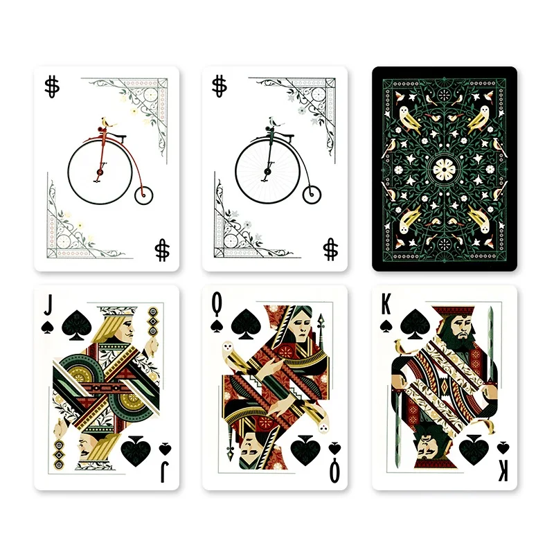 자전거 Aviary Playing Cards USPCC 데크 포커 크기 Magic Card Games 마술사를위한 Magic Trick Props