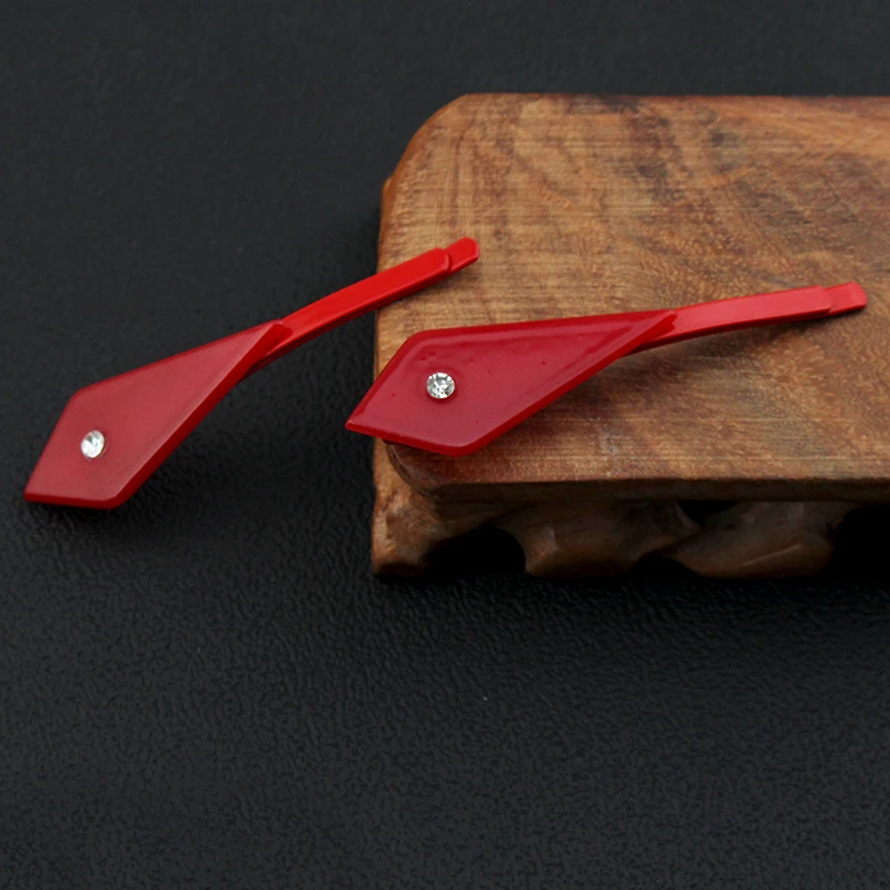 دبوس مشبك شعر كارتوني EDENS ZERO Rebecca للنساء، دبوس شعر كريستالي هندسي أحمر، أغطية رأس، ملحقات تصفيف الشعر #6