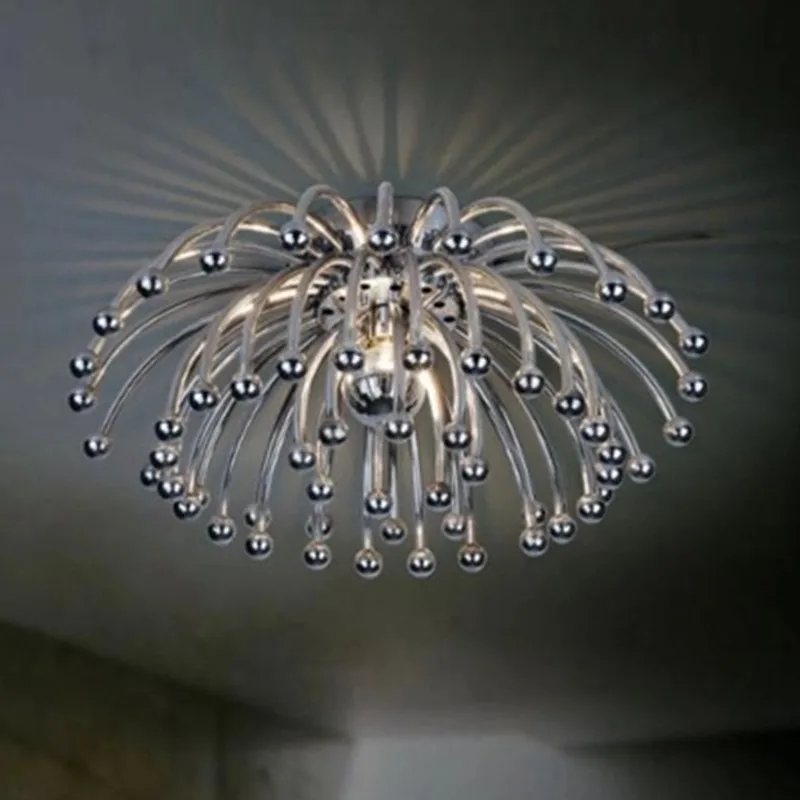 Modern Creative Ceiling Lamps,Silver Plated Acrylic Coral Lights For Living Room/Bedroom/Kitchen Room For Decoration