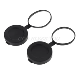 2 pieces Binoculars Protective Rubber Objective Lens Cap 42mm for Telescope with Outer Diameter 52-54mm Drop Shipping