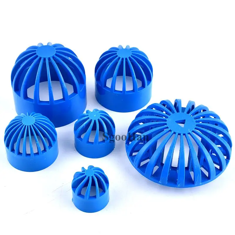 1~20Pcs PVC Round Air Duct Vent Cover Breathable Cap Lsolation Net Fish Tank Gutter Guard Mesh Water Hose Filter Pipe Connector