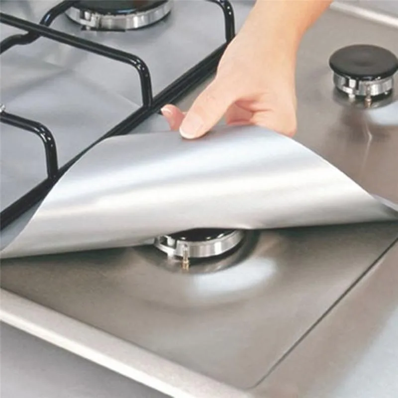 Gas Stove Protector Cooker Cover Liner Clean Mat Pad Kitchen Gas Stove Stovetop Burner Protector Kitchen Accessories Foil Cover