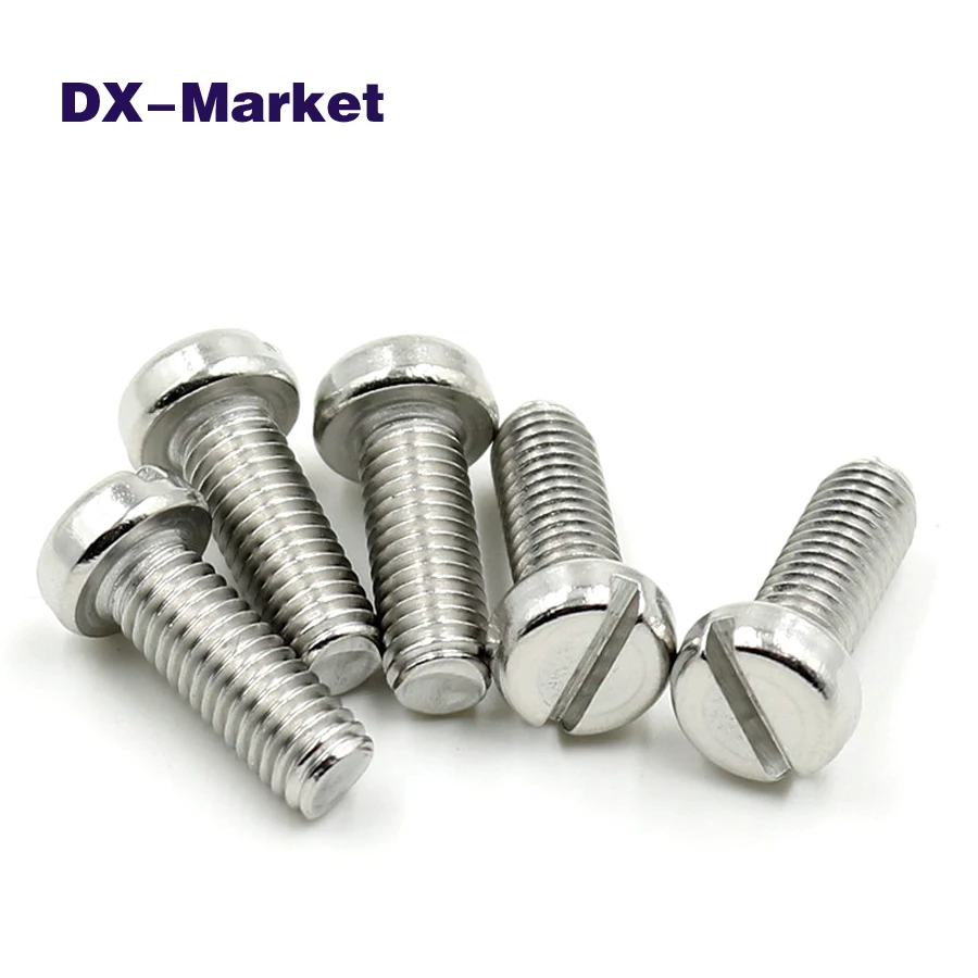 m1.6 m2 m3 m4 m5 Slotted Drive Sems Bolt Kit, 304 Stainless Steel Slotted Cheese Head Screw ,A040