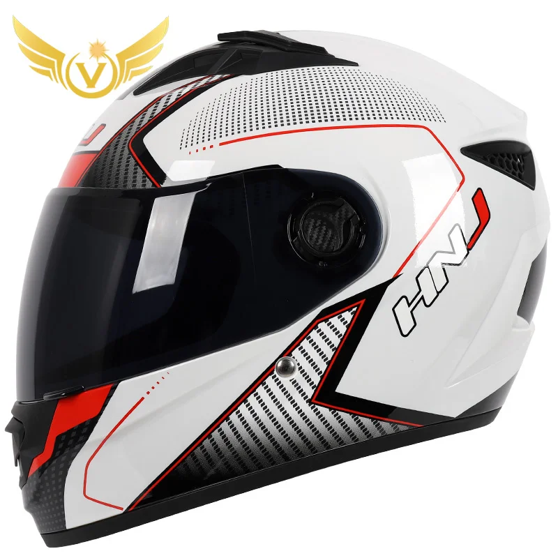 

White Motorcycle Helmet high quality full face motorcycle Accessrioes helmet racing kask Crash Helmet DOT Capacete Casque