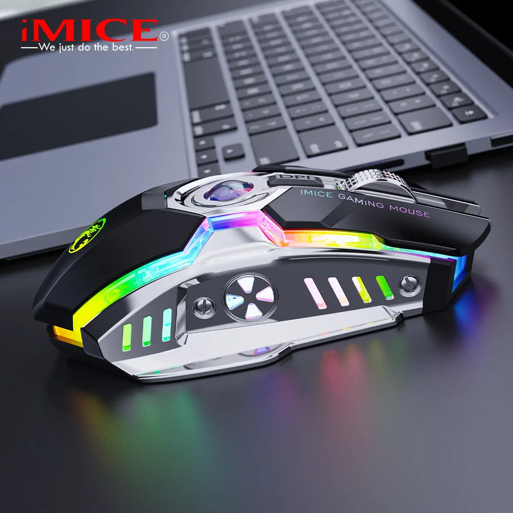 IMICE Mew G7  7-key 2.4G Charging RGB Streamer Horse Racing Wireless Gaming Mouse Suitable For Office, Etc.