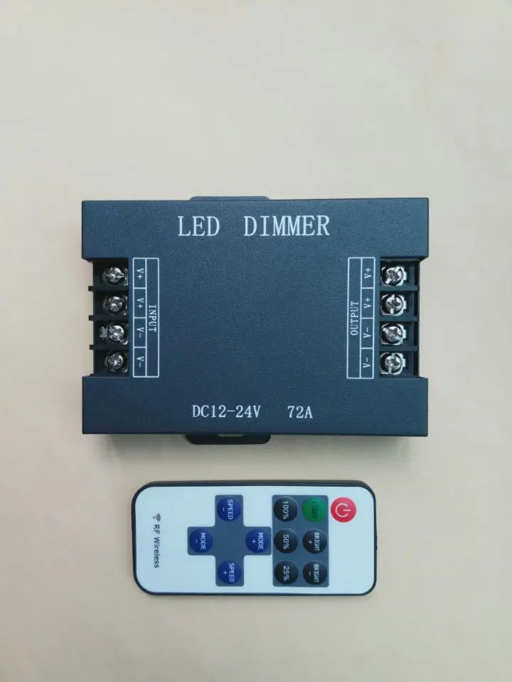 

led dimmer light strip module luminous word remote control dimmer switch strobe breathing strobe 12V24V 864W