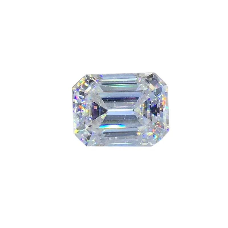 Poetry Of Jew Store изумрудная форма Moissanite 1.00ct D VVS barestone на заказ Moissanite кольцо подвески для голых бриллиантов