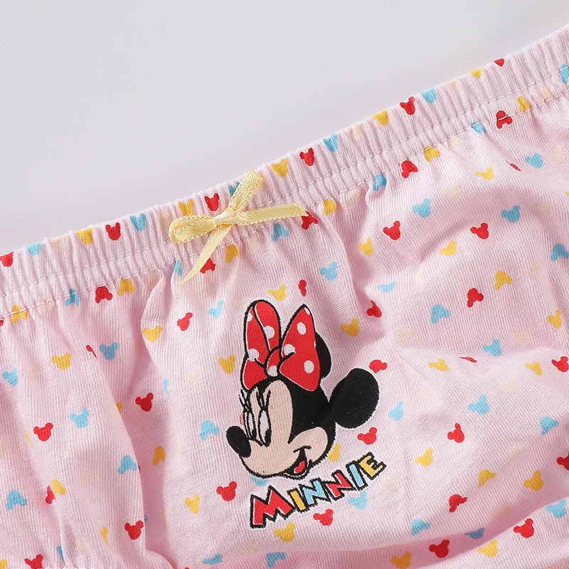 5Pcs Disney Children Briefs Baby Girl Cartoon Underwear Mickey Mouse Frozen Cotton Boy Short Panties Kids Soft Boys Short Briefs