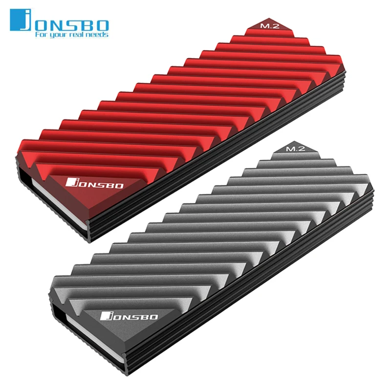 Jonsbo Radiator radiatora podkładki chłodzące M.2 2280 NVMe SSD Radiator aluminiowy Radiator dysypationthermal Pad dla m2 pulpit PC