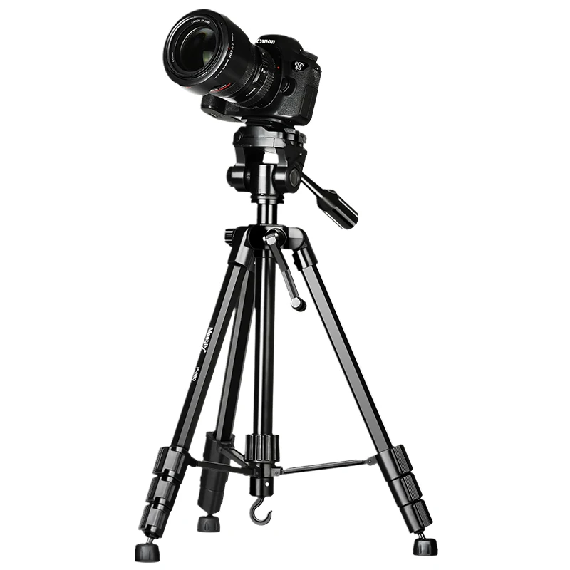 Tripod Professional Portable Travel Aluminium Camera Tripod Accessories Stand with Pan Head for Canon Phone Dslr Camera Video