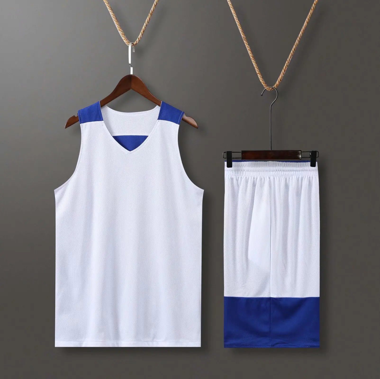 adult men kids Double sided basketball training jersey set team tracksuits breathable basketball jerseys uniforms customized
