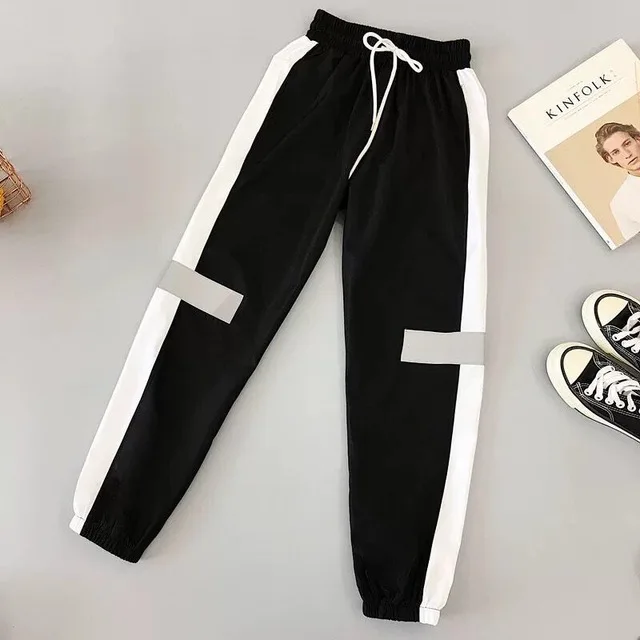 Plus Size 5XL Sport Long Pants Women White Quick Drying Trousers High Street Harajuku Harem Jogging Pant Pantalon Cargo Femme