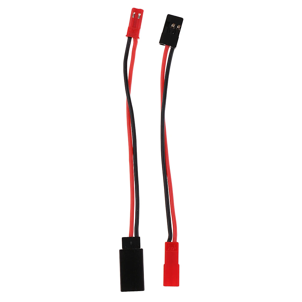 JST to JR Servo Connector Adapter Male/Female Conversion Cable fr RC Battery Accessories