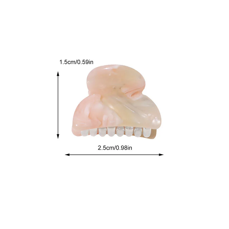 Cakar Rambut Mini Wanita Jepit Rambut Kecil Asetat Jepit Rambut Warna Solid Baret Print Leopard Aksesori Rambut Jepit Rambut Akrilik Geometris