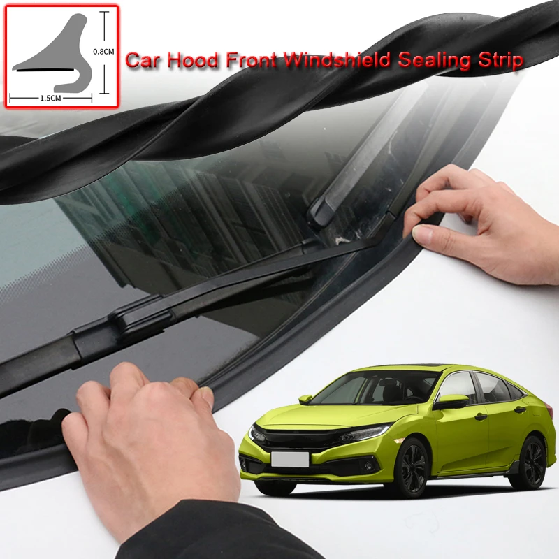 

For Honda Civic 2014-2020 DIY Car Seal Strip Windshied Spoiler Filler Protect Edge Weatherstrip Strips Sticker Auto Accessories