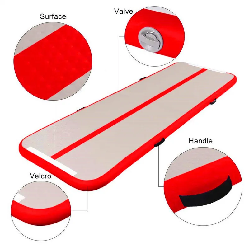 شحن مجاني 7x1x0.2 متر نفخ AirTrack ممارسة الجمباز اليوغا الجودو تراجع التدريب بيلاتيس الكلمة حصيرة وسادة فراش