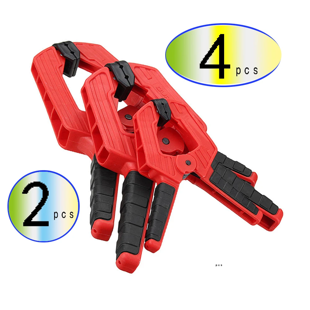 4/2pcs High quality heavy duty A type extra large clip nylon wood carpenter spring clamps tool