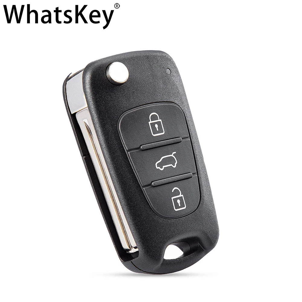 3 Buttons Remote Folding Flip Key Shell For KIA Picanto Sportage K2 K5 Ceed Rio For Hyundai I20 I30 IX35 I35 Accent Key Fob Case