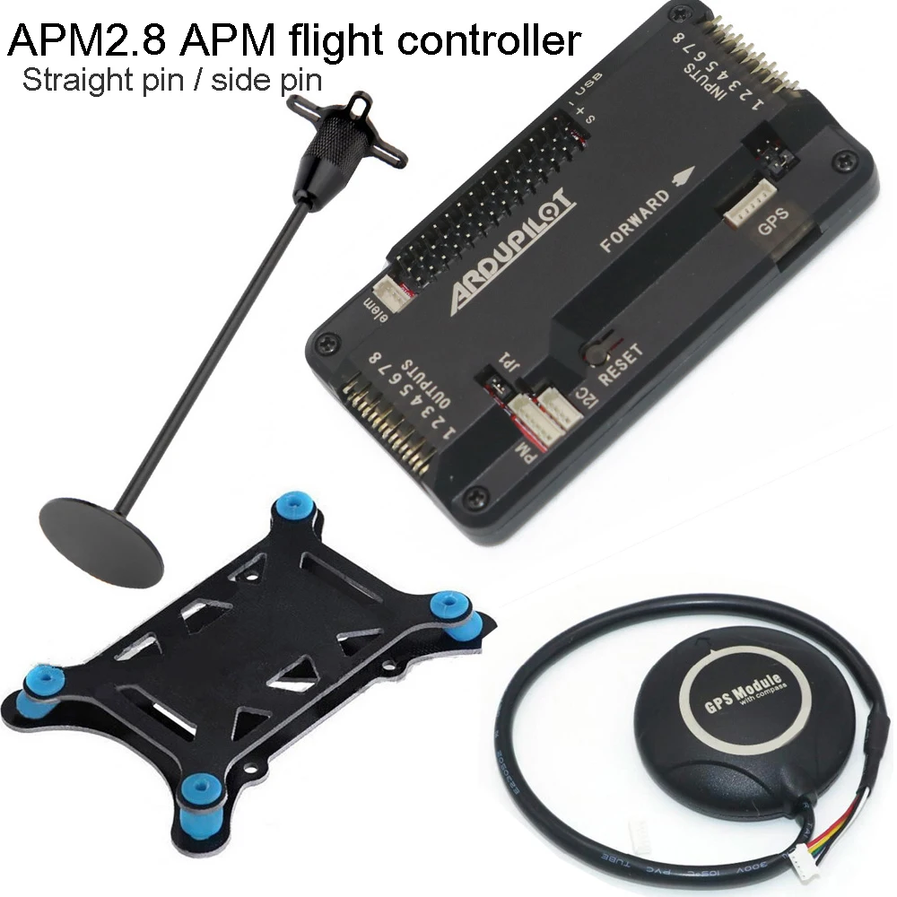 

APM2.8 APM 2.8 flight controller Ardupilot +7M GPS built-in compass +gps stand+shock absorber for RC Quadcopter Multicopter