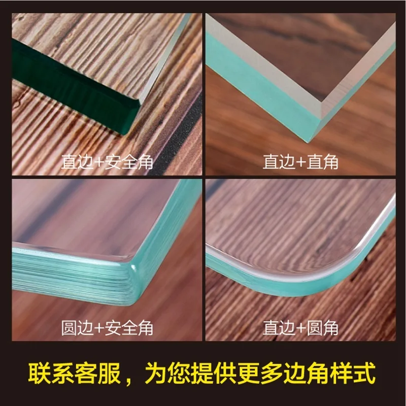 زجاج مقسى بحجم مخصص لسطح الطاولة