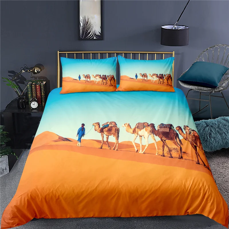 

Luxury 3D Animal Camel Print Home Living Comfortable Duvet Cover Pillowcase Kid Bedding Set Queen and King EU/US/AU/UK Size