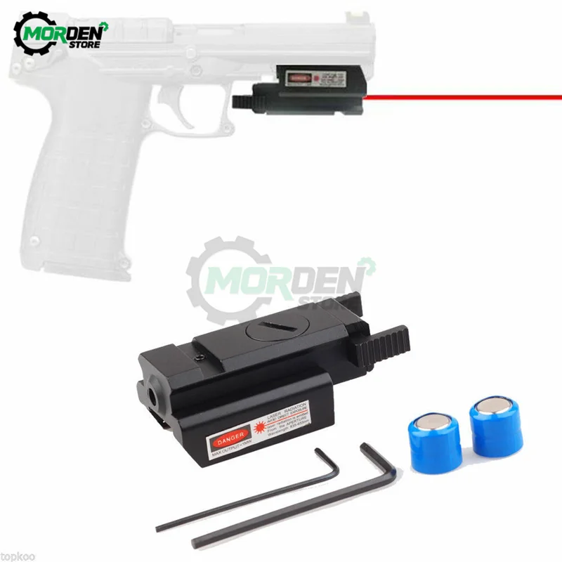 532nm Tactical Mini Red Dot Laser Sight for 4 Pistol/Glock17 19 20 21 22 31 34 35 37